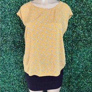 Abercrombie & Fitch Yellow Floral Blouse
